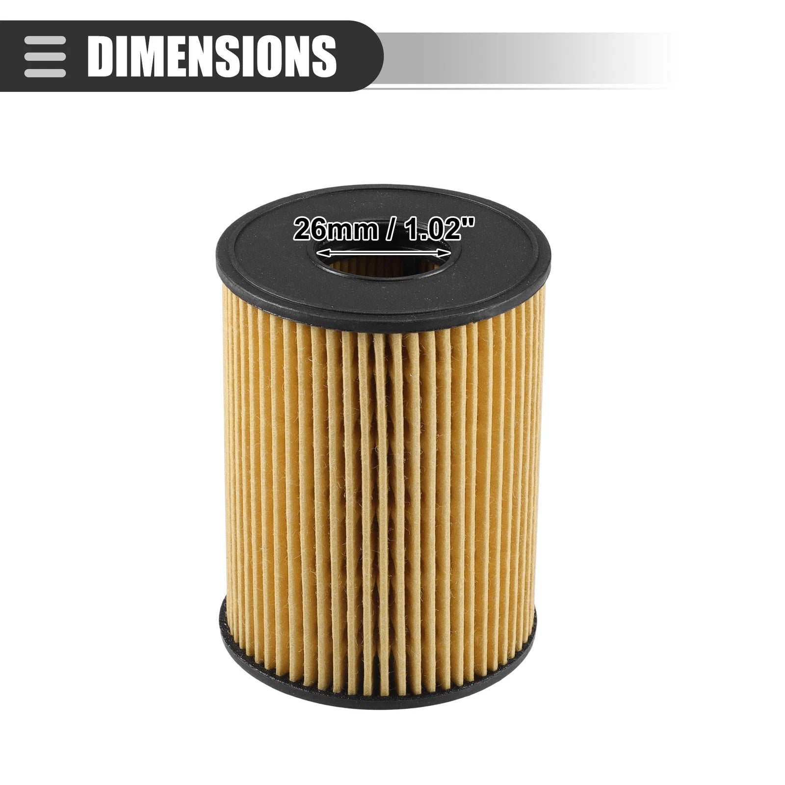 Engine Oil Filter 3 Set with Gasket for Hyundai Sonata (2020–2023)
