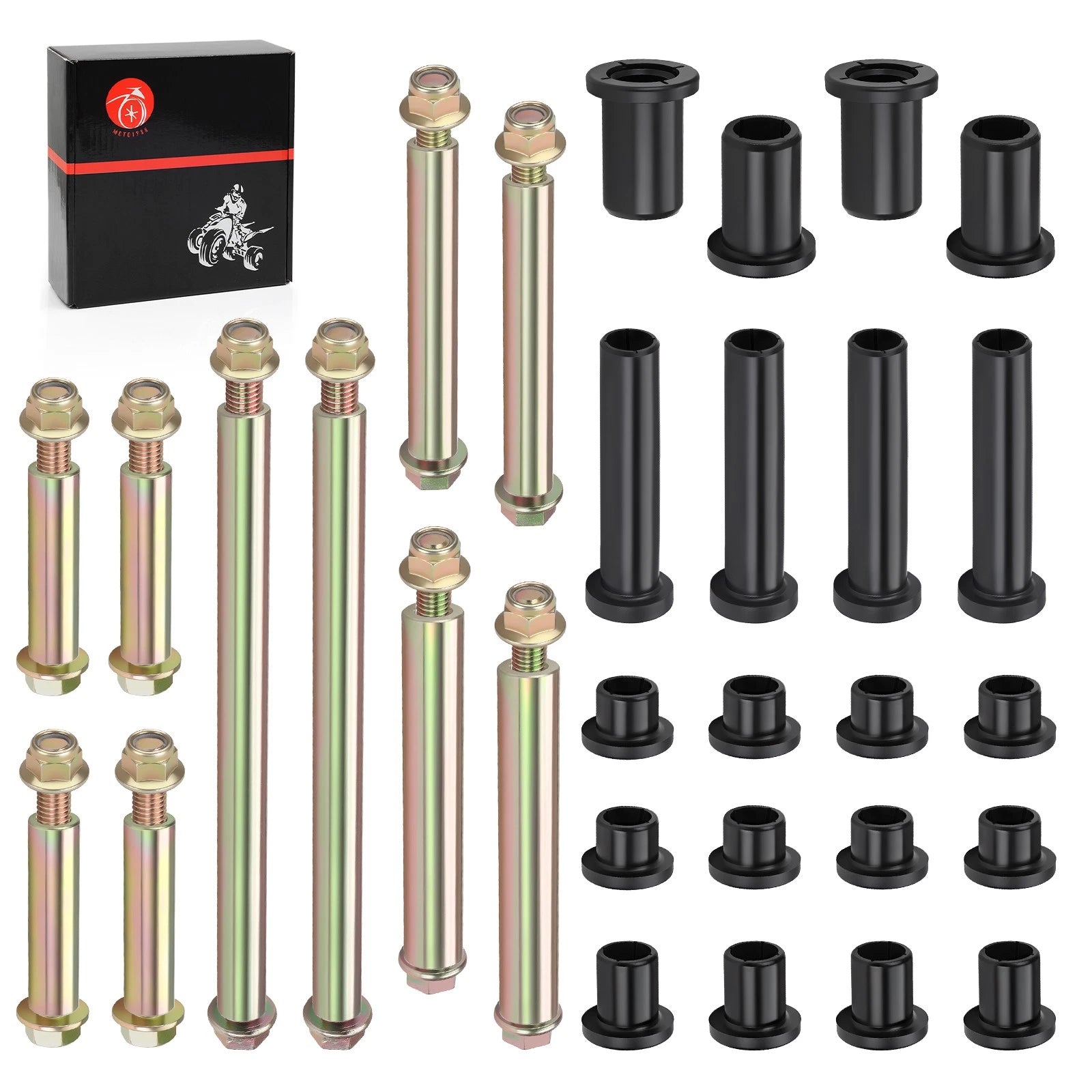 Set of 2 Rear A-Arm Bushing Rebuild Kit for Polaris Scrambler 1000 (2014–2018)