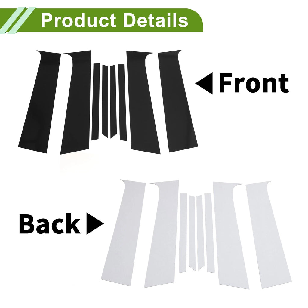 8 Pcs Pillar Window Trim Replacement for Chevy Trax (2015–2020)