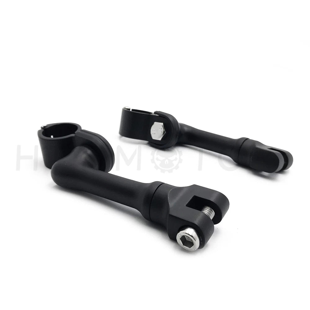 1" Offset Bowleg Foot Peg Mounts Clamp for Harley