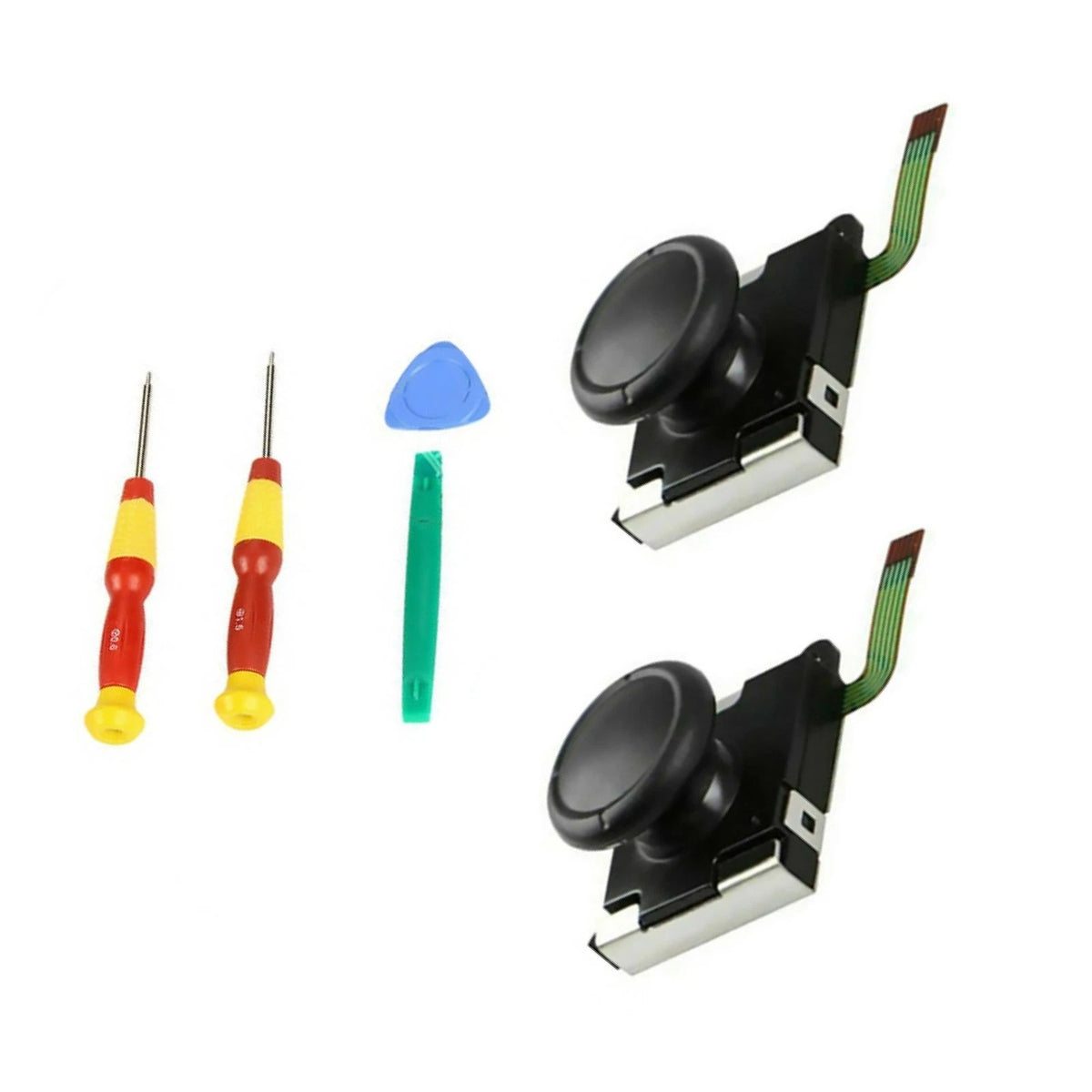 3D Analog Joystick Control Rocker Repair with Cap for Nintendo Switch Joy-Con