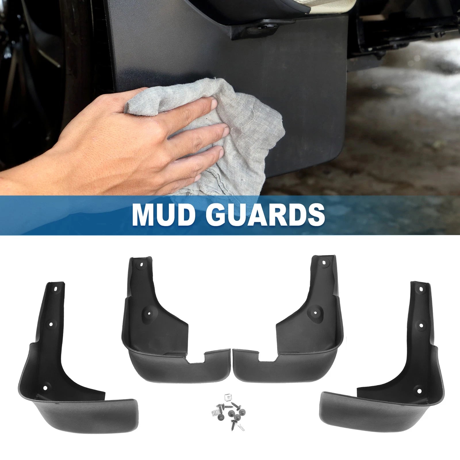 Front Rear Side Mud Flap Splash Guards Set for Lexus RX330 (2004–2006)