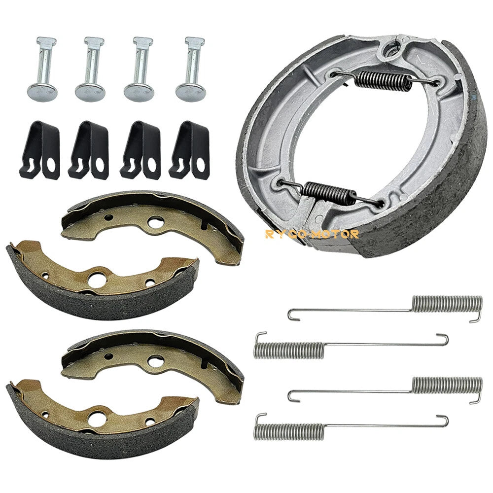 Brake Shoes with Springs & Pins for Yamaha Big Bear 350, Kodiak 400 (1990–2001)