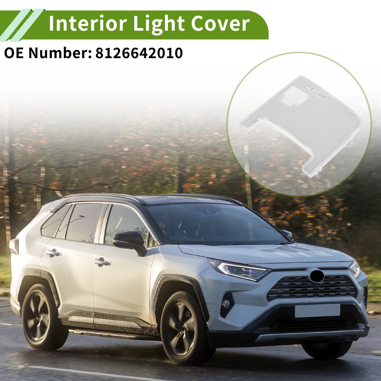 1pc Front Right Interior Light Cover Replacement for Toyota RAV4 (2006–2012)