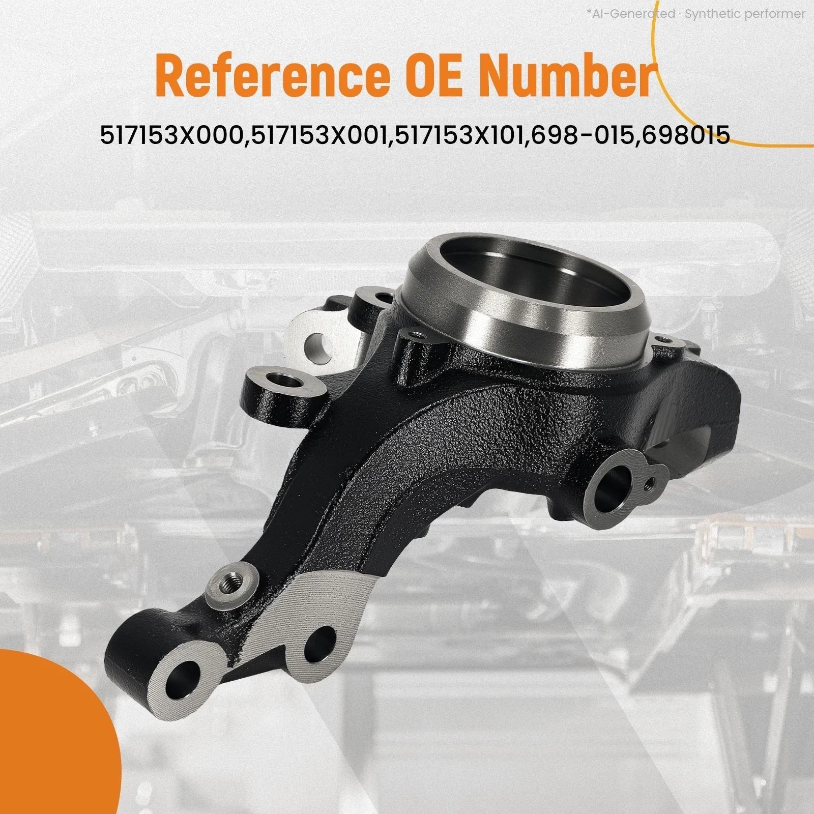 Front Driver Steering Knuckle for Hyundai Veloster (2012) 517153X001