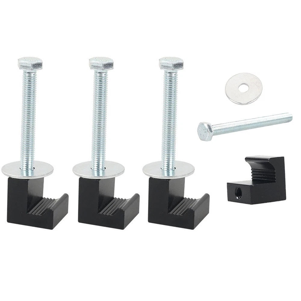 Set of 4 Aluminum J Hook Tie Downs for Truck Tool Box