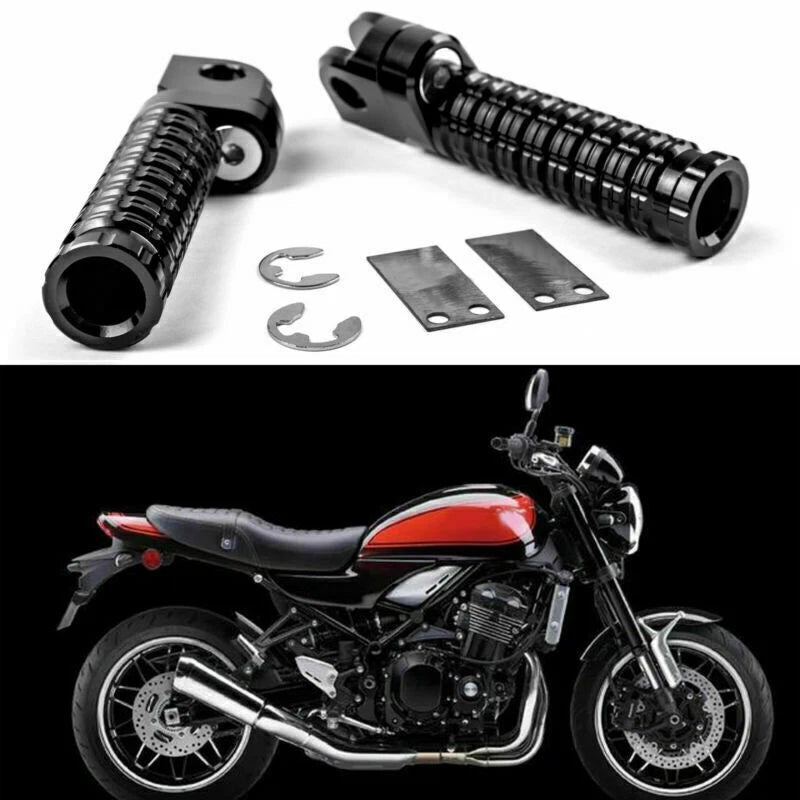CNC Front Footpegs Footrests for Kawasaki Ninja 250R 300 400R 650 1000 (2008–2023)