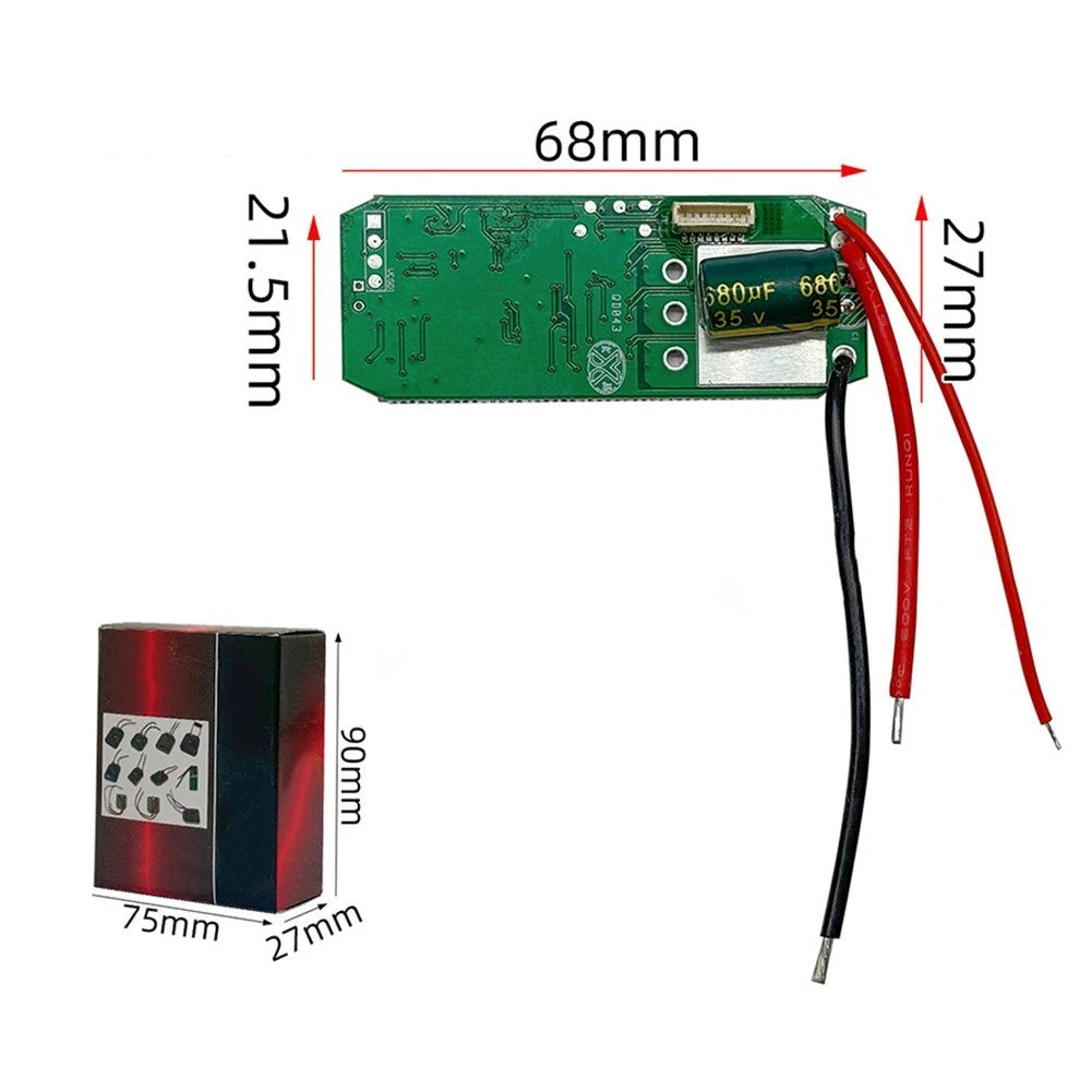 8 Pin Drill Control Board for ABS Housing (16.8V)