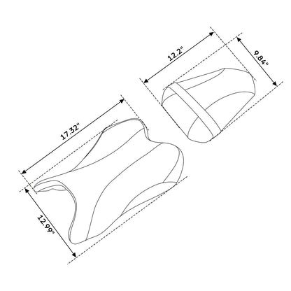 Front Driver & Rear Passenger Seat for Yamaha YZF-R1 (2007–2008) Black Blue