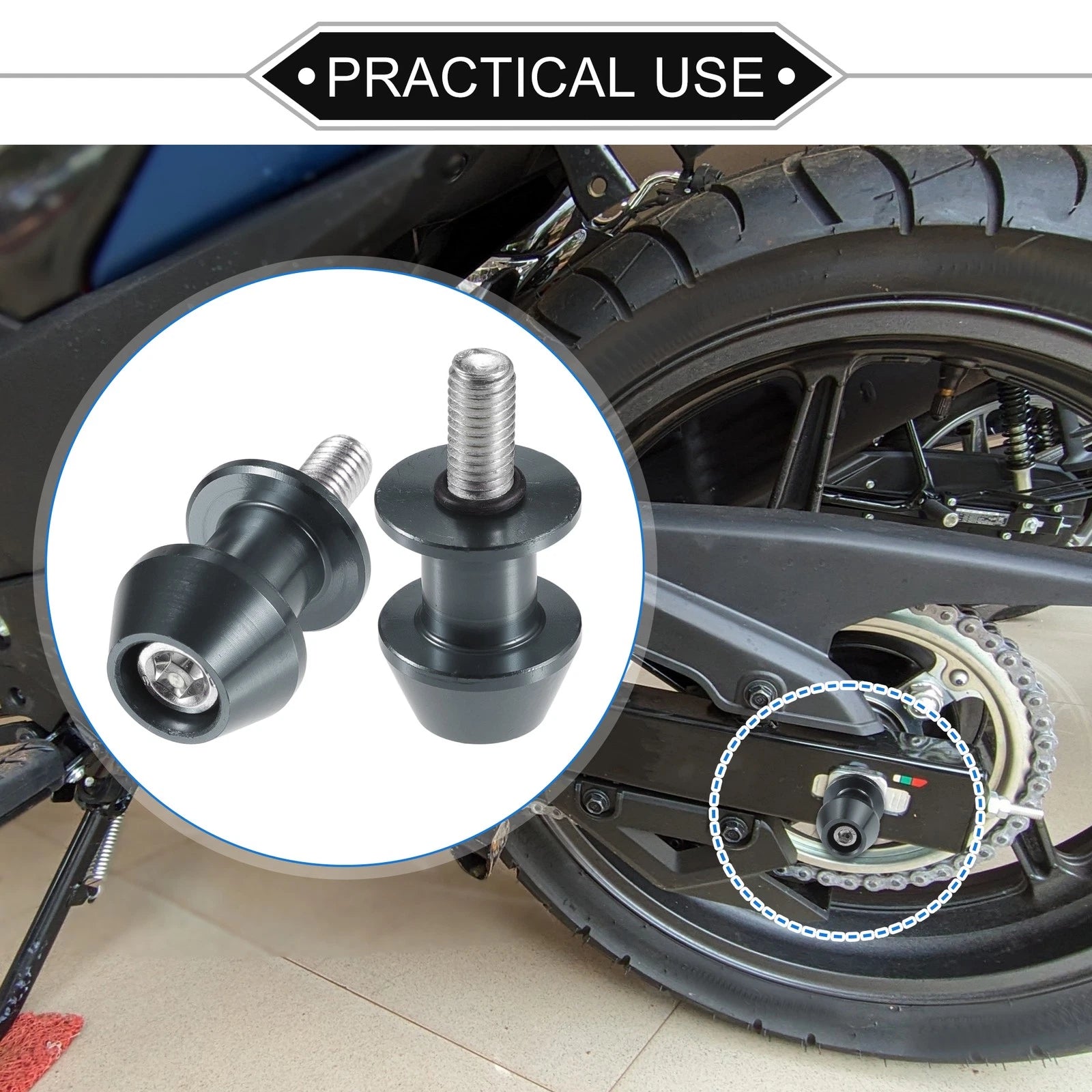 Motorbike Swingarm Spools 8mm CNC Replacement for Universal (2000–2026)
