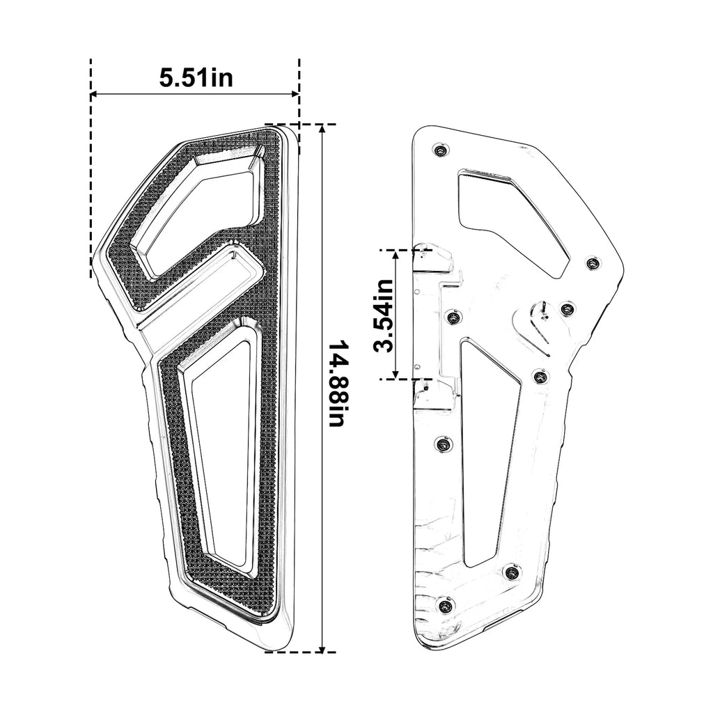 Footboards for Harley Softail Slim Fat Boy (2018–2025)