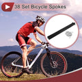 Bicycle Spokes 38 Pack 14G 267mm Carbon Steel for Universal Wheel (—)