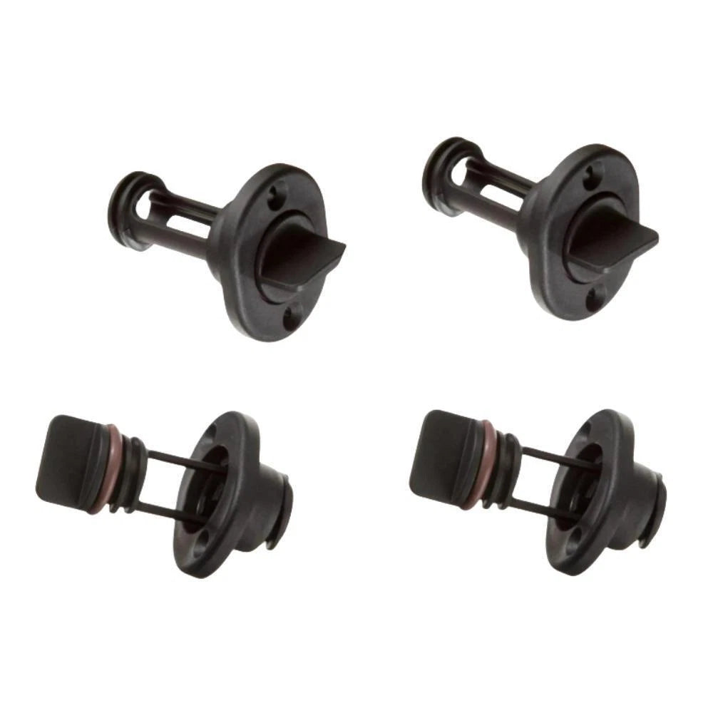 4 PCS Retained Screw Type Nylon Drain Plug for Boats - Fits 1 Inch Diameter Hole