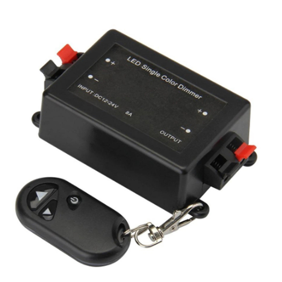 LED Light Dimmer 8A RF 433MHz Wireless Remote Controller DC 12V-24V