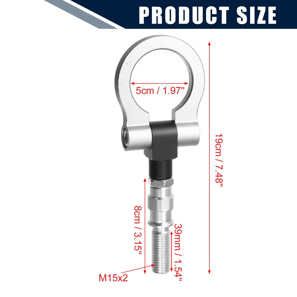Trailer Tow Hook Screw Front Rear Bumper Ring Eye for Mazda 3 (2004–2020)