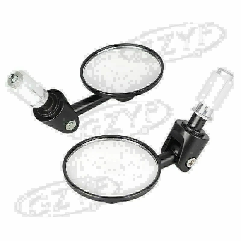 7/8'' Round Rear View Handlebar Mirrors for Honda Suzuki Kawasaki (Universal)