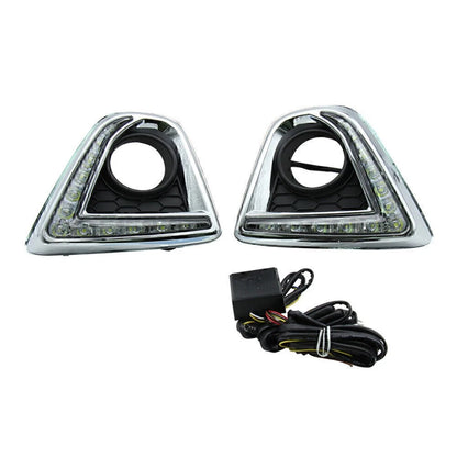 2 Pcs Front Left Right LED Daytime Running Lights DRL For Mazda CX-5 2012-2014