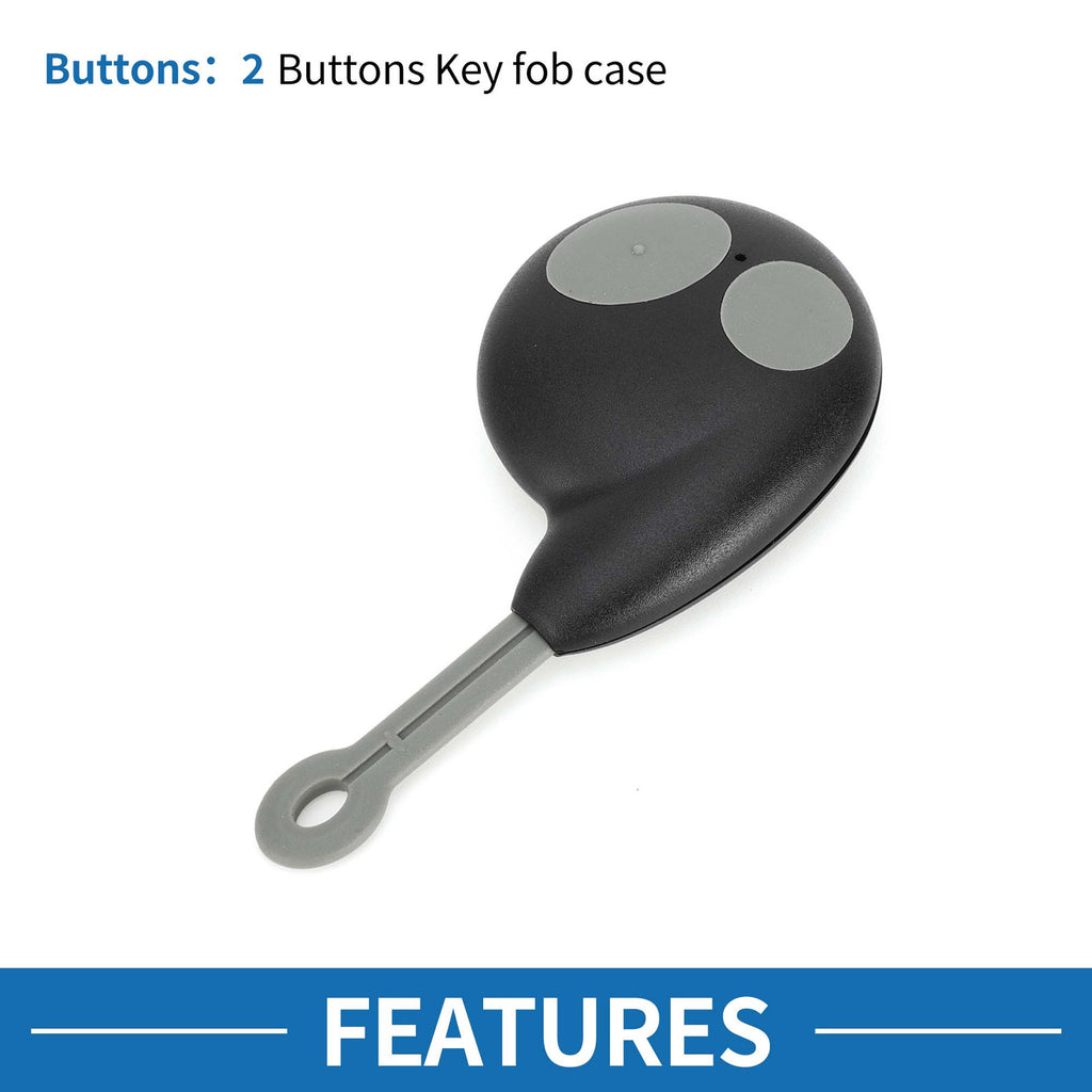 2 Keyless Entry Buttons Remote Fob Case Shell for Toyota (Cobra) (2000–2018)