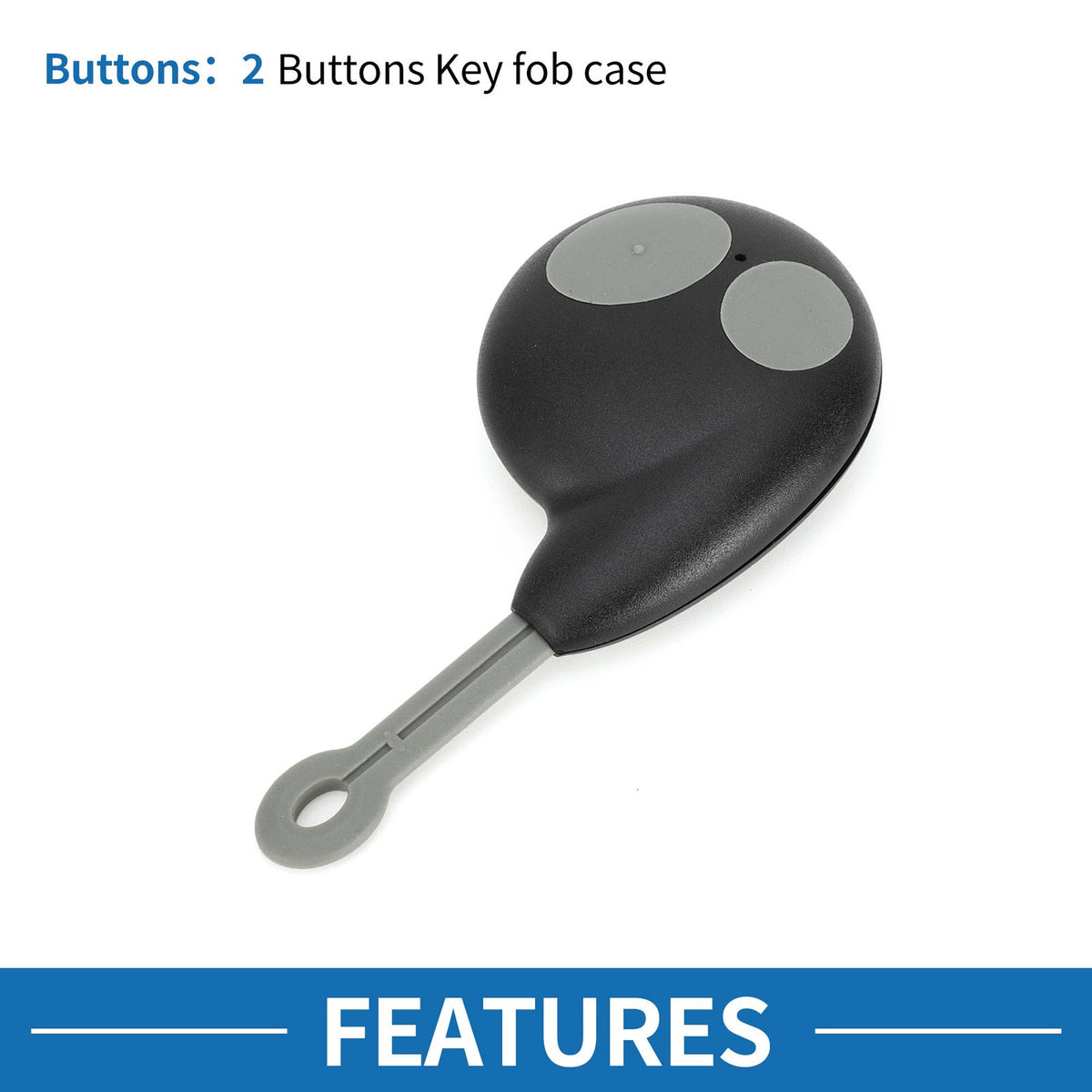 2 Keyless Entry Buttons Remote Fob Case Shell for Toyota (Cobra) (2000–2018)