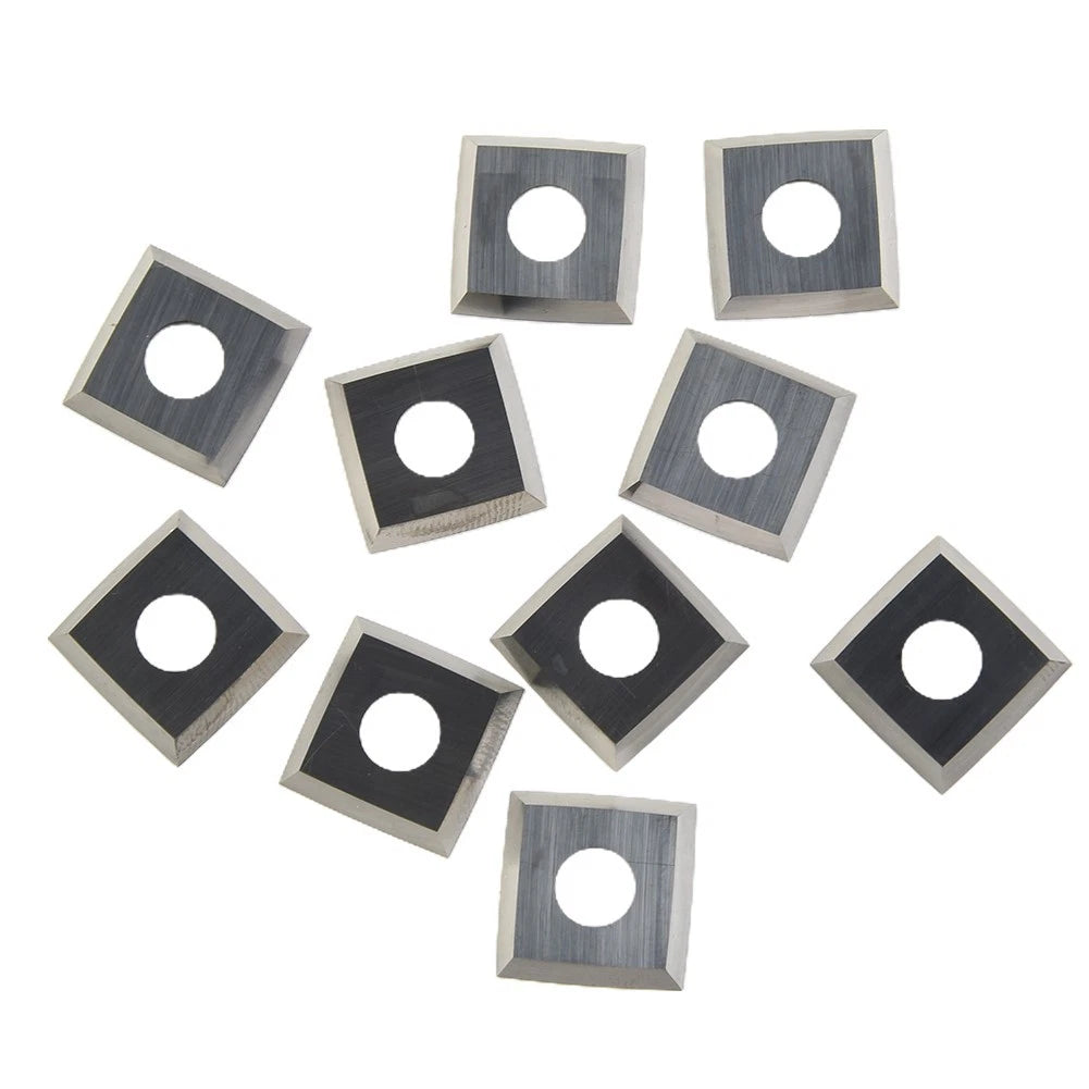 10pc Box of 15x15x2.5mm Carbide Cutter Inserts for Spiral Planer Head