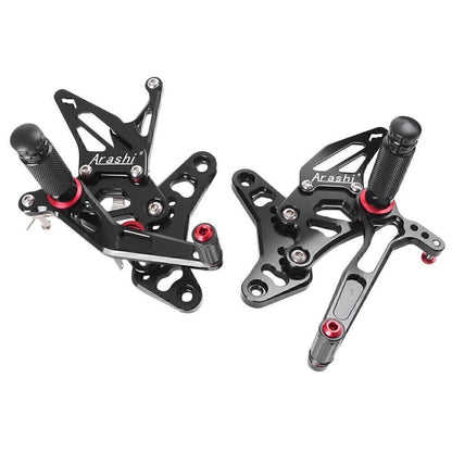 Rearset Foot Pegs for Suzuki SV650/S60S (2017) Black CNC
