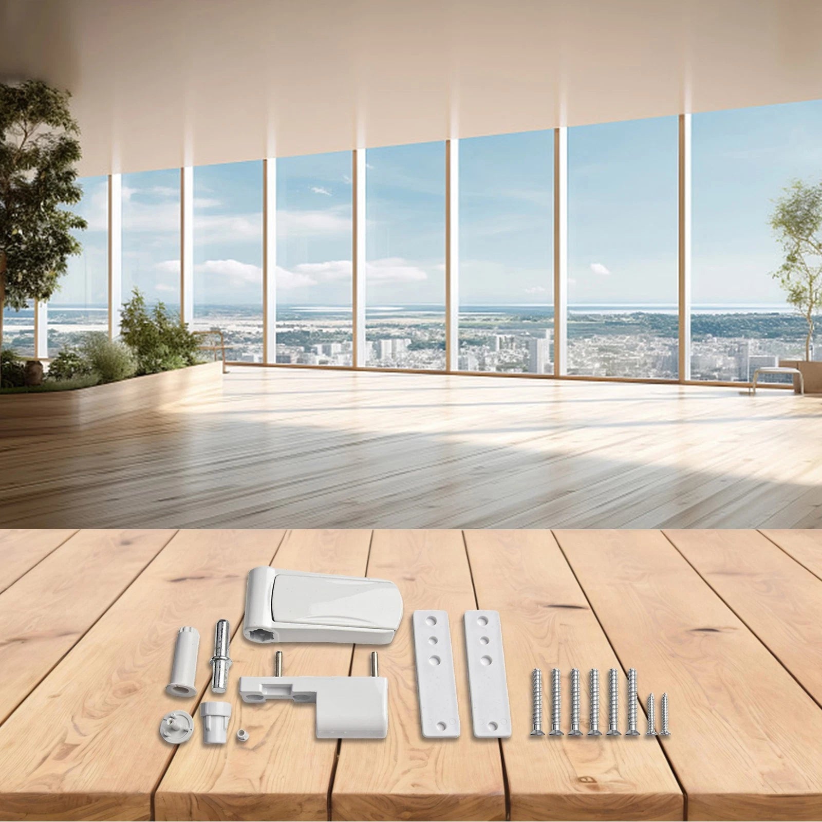 Adjustable Aluminium Profile Door Flag Hinge Multidirectional 3D Design
