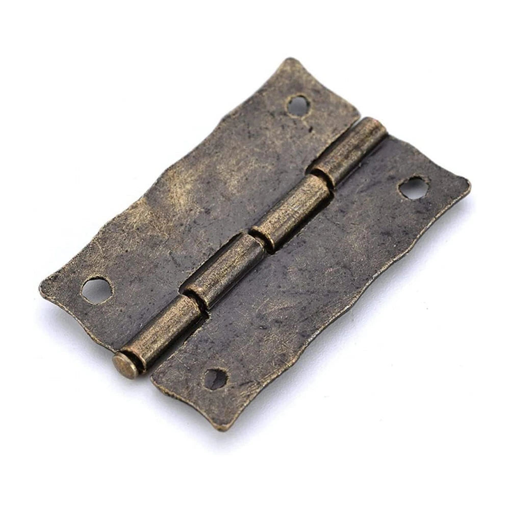 10Pcs Antique Embossing Butt Hinge For Door Window Cabinet Jewelry Chest 3623mm