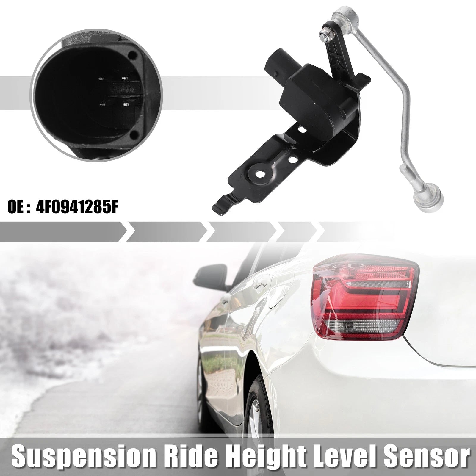 Front Left Air Suspension Ride Height Level Sensor Replacement for Audi A6 (2006–2011)