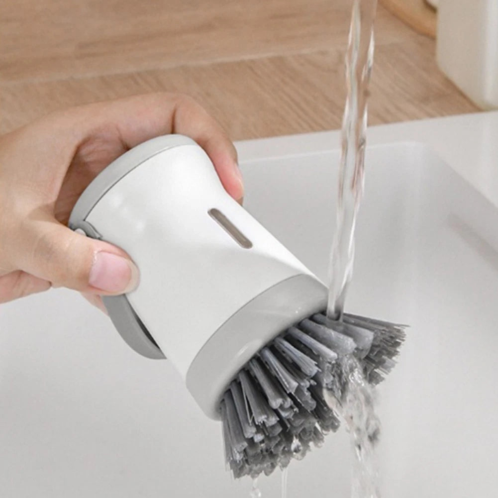 Dishwashing Set with Soap Dispenser for Clean Kitchen Tools
