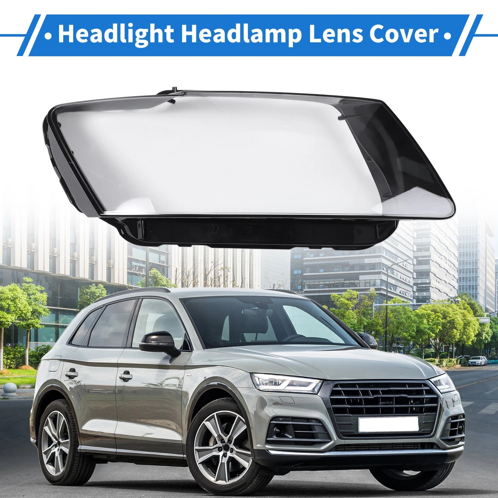 Front Right Headlight Lens Cover Replacement for Audi Q5 (2009–2012)