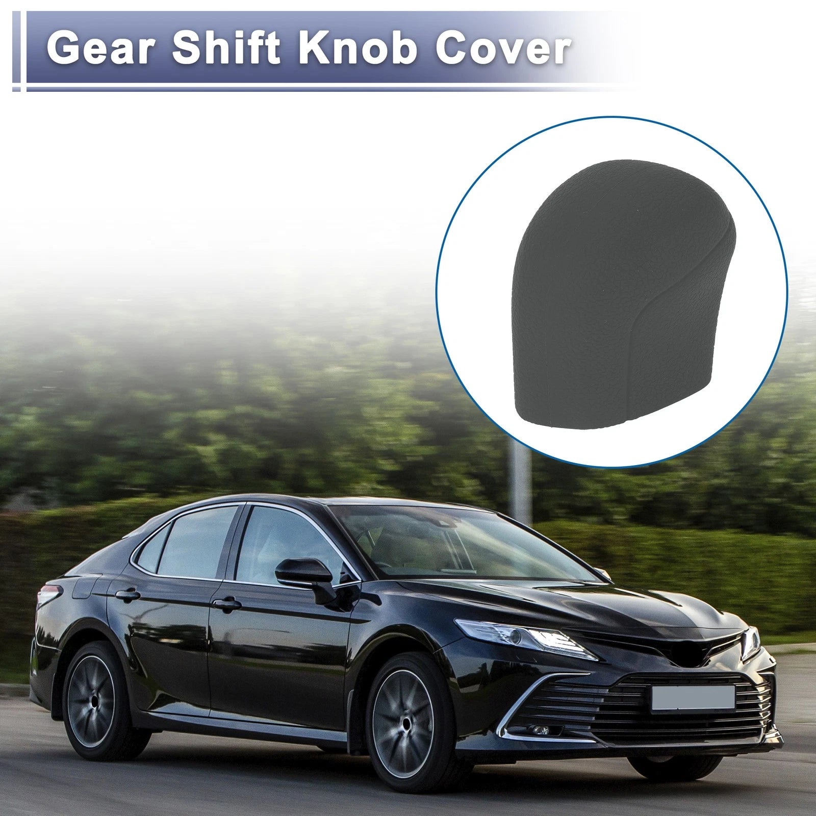 Automatic Gear Shift Knob Cover Grey Silicone for Toyota Camry (2018–2024)