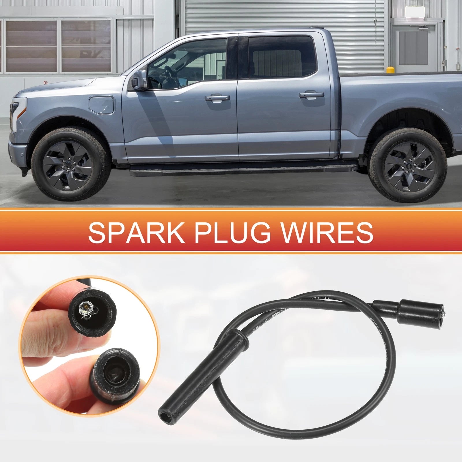Spark Plug Wire Ignition Coil Cable Set 8 Pieces for Ford F-150 (1997–2023)