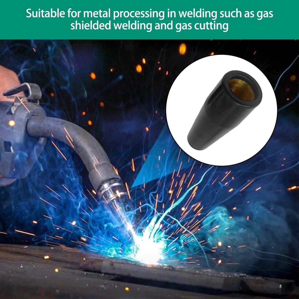 Flux Core Nozzle for Airflow Focusing Design (No Part Numbers Supplied)