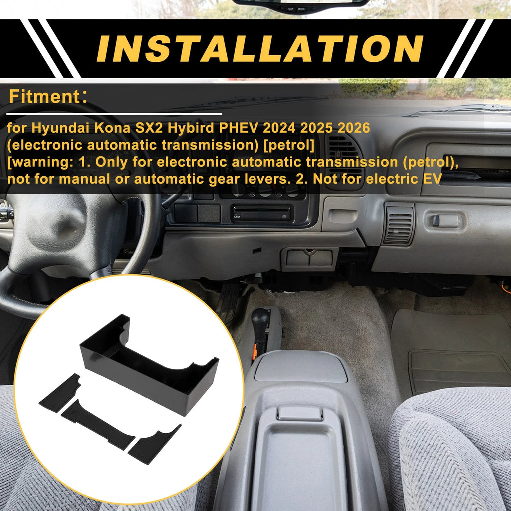 Center Console Armrest Organizer Tray Replacement for Hyundai Kona 2024-2026