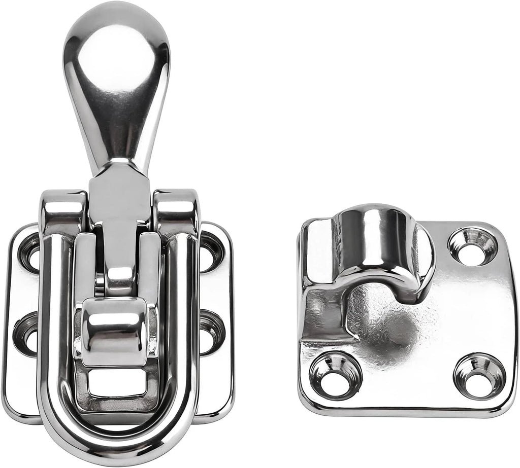 Stainless Steel Anti-Rattle Lockable Hatch Latch for