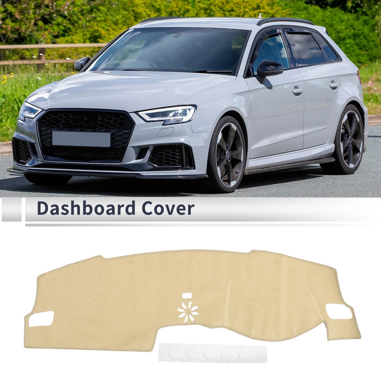 Dashboard Dash Cover Mat Sun Protector for Honda Civic FL5 (2022–2024) Beige