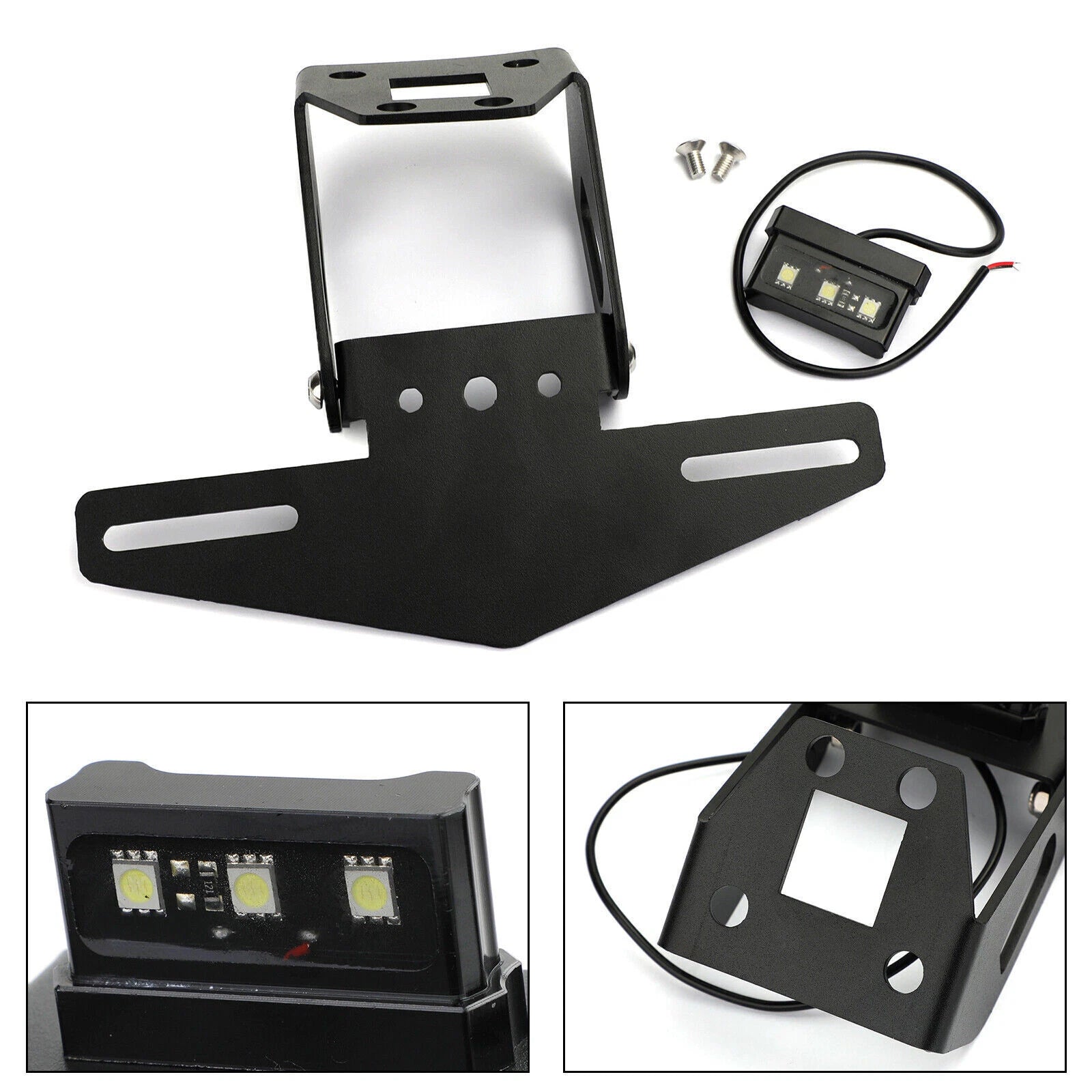 License Plate Holder Bracket for Kawasaki Ninja 400 (2018–2019), Ninja 250 (2018–2019), Z400 (2019–2020)