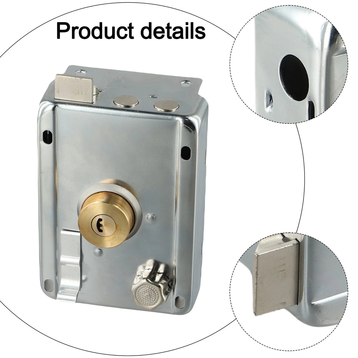 Robust Iron Door Lock for Household Safety