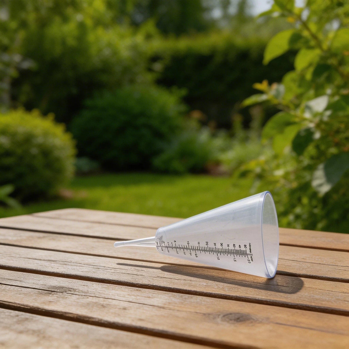 Transparent Cone Rain Gauge for Accurate Water Measurement Tool