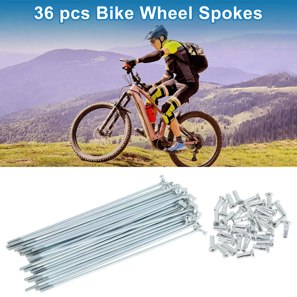Bicycle Spokes Set 121mm Galvanized Carbon Steel for 14G Wheels