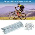 Bicycle Spokes Set 121mm Galvanized Carbon Steel for 14G Wheels