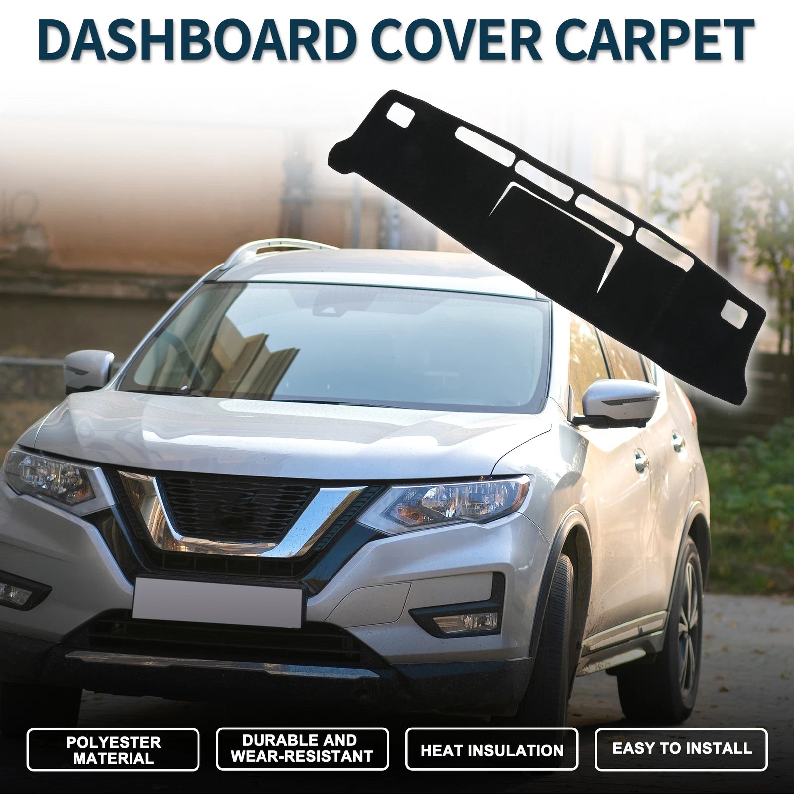 Dashboard Dash Cover Mat for Nissan NV350 Caravan E26 (2012–2024) Black