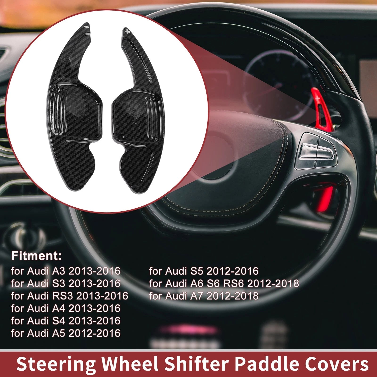 Steering Wheel Paddle Shifters for Audi A3 (2013–2016)