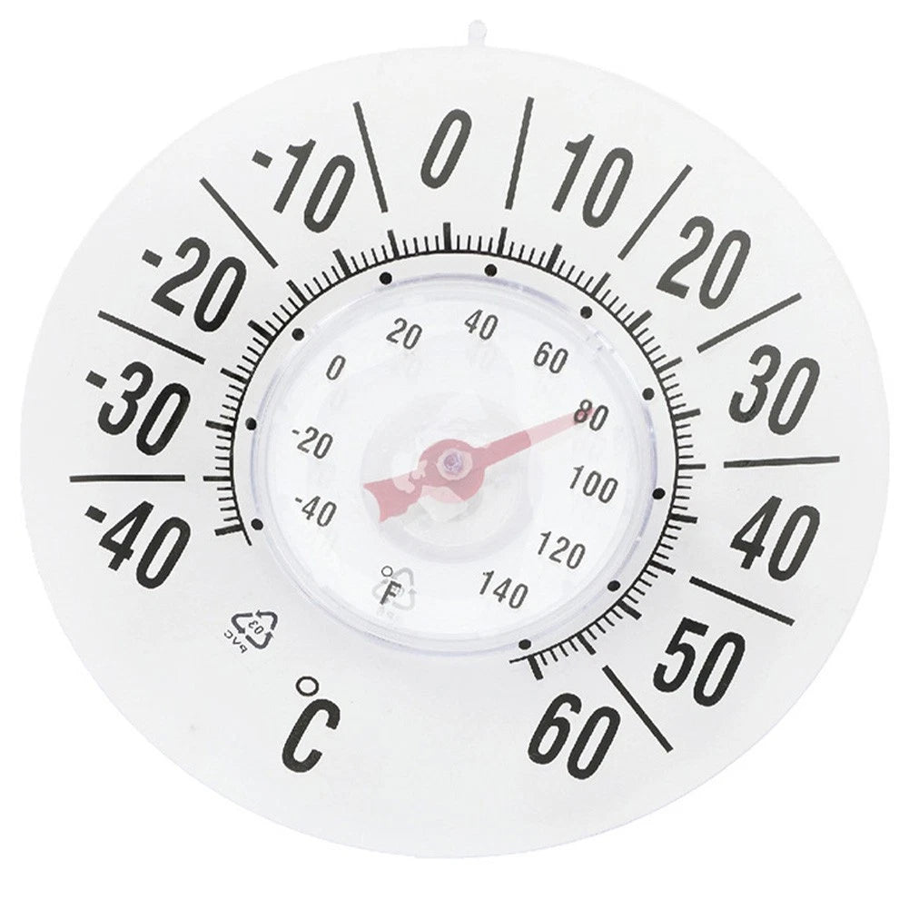 Transparent Window Thermometer for Outdoor Use