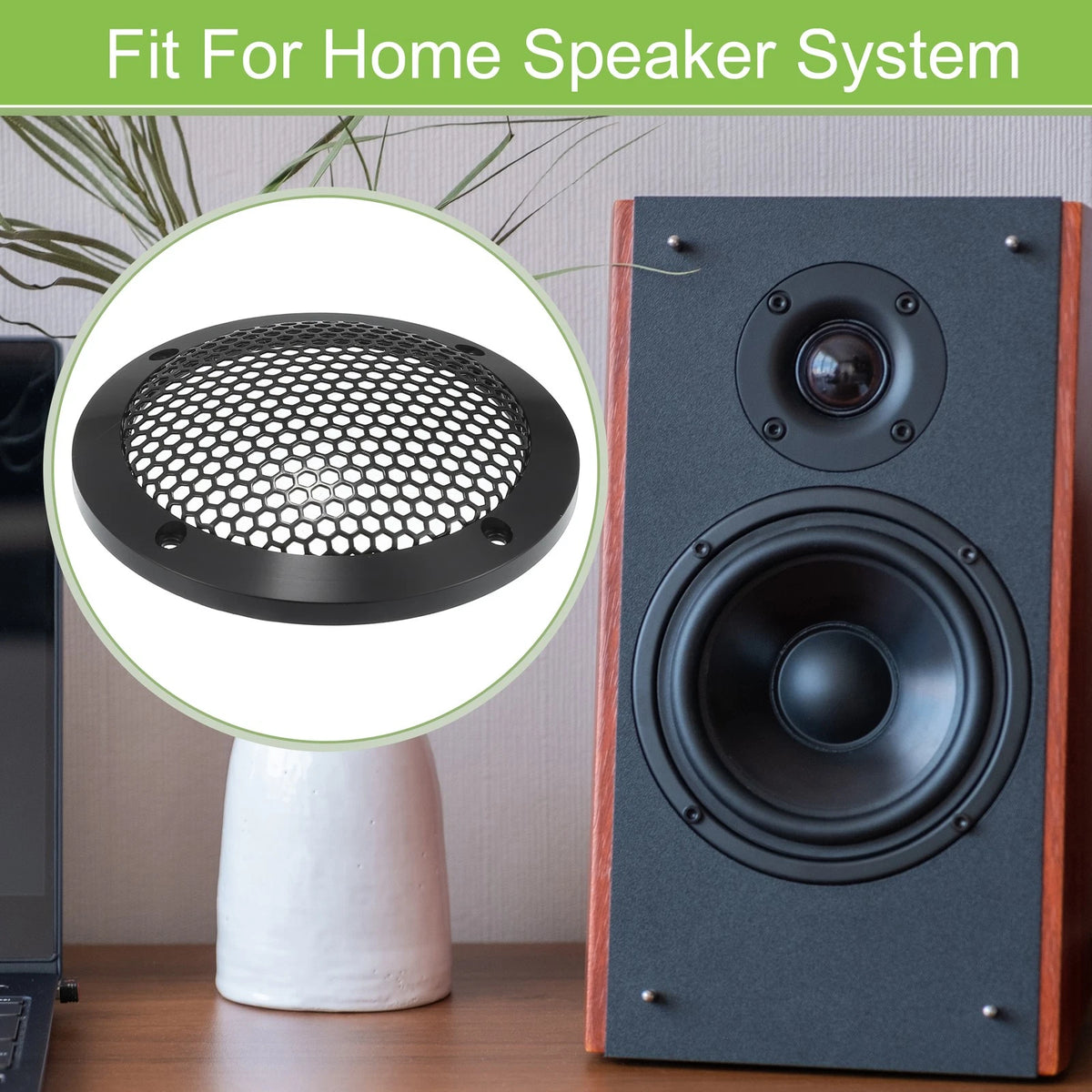 Set of 1 Car Speaker Grill Cover for Subwoofer (Universal)