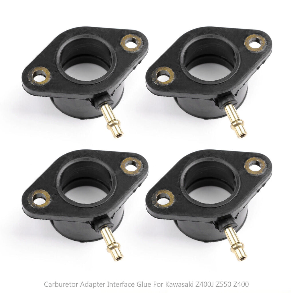 Set of 4 Carburettor to Head Inlet Rubbers for Kawasaki Z500 Z550 (1972–1979)