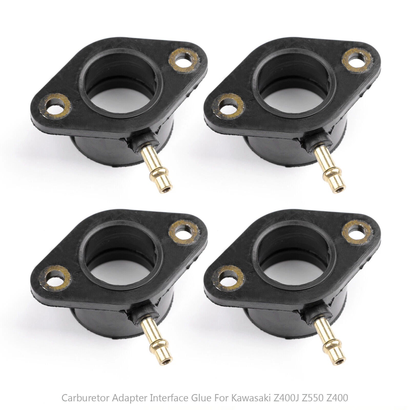 Set of 4 Carburettor to Head Inlet Rubbers for Kawasaki Z500 Z550 (1972–1979)