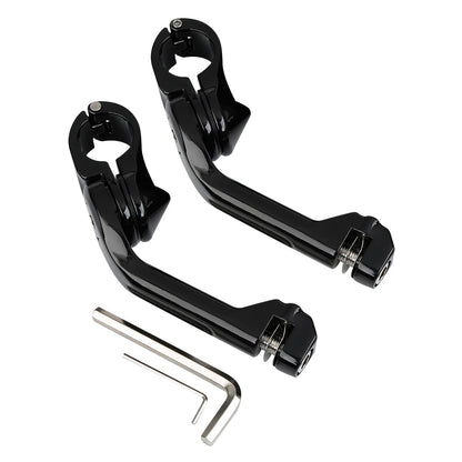 1 1/4" Long Angled Adjustable Highway Footpeg Mount for Harley