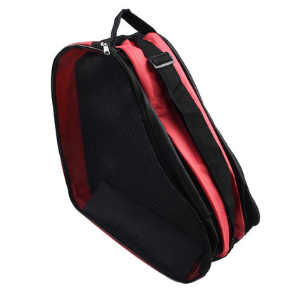 Three Layer Roller Skate Shoe Bag for Protective Gear and Skates