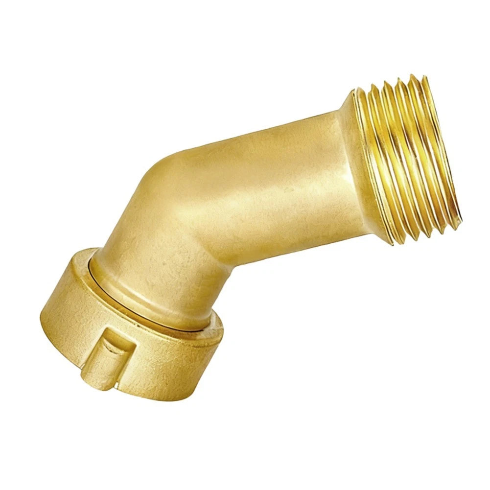 Brass 45 Degree Water Hose Elbow with Quick Connect for RV Garden (2023)